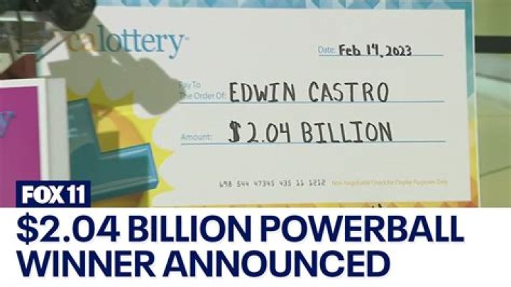 Who is Edwin Castro, $2.04 billion Powerball winner?